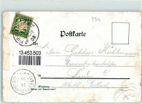 90762 W8510 Fürth , Bay 1903 Gebrauchsspuren Gasthaus Lithographie