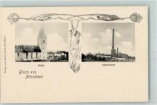 38855 O3701 Minsleben - Kirche Zuckerfabrik
