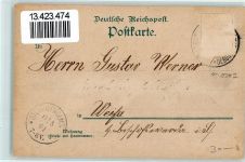 01619 O8401 Zeithain 1901 Gebrauchsspuren Gasthaus Zum Stern Bes. Herm. Jentsch Kirche F. Hofmann Gemeindeamt Schule Rest. Lorenz Lithographie