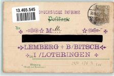 26789 W2950 Leer Ostfriesland 1901 Lithographie Mühlenstraße Windmühle