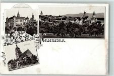 74632 W7113 Neuenstein , Württ Gebrauchsspuren Vorläufer Druck 1890 - 1895 Gruss aus Lithographie Schloss AK