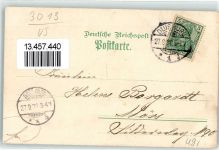 30890 W3013 Barsinghausen 1900 Lithographie Kriegerdenkmal Kirche Deister Hotel