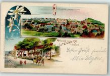 01773 O8242 Altenberg , Erzgeb 1903 Gebrauchsspuren Hotel Zur Post Edelweiss Postkutsche Lithographie