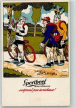 Sportbeef le bon consomme Werbung Lebensmittel Fahrrad