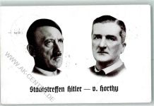 W8500 Nürnberg Staatstreffen Hitler - Horthy + Sonderstempel 1938 WK II Hitler