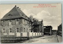 67454 W6733 Haßloch , Pfalz 1919 - Untere Bahnhofstraße mit Prot. Pfarrhaus
