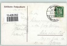 O8000 Dresden 1. Deutsches Sängerbundesfest 1865-1925 + Sonderstempel Sängerfest