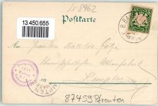 87459 W8962 Pfronten Lithographie Burg Hotel Ruine Falkenstein Gruss Kirche Blumen