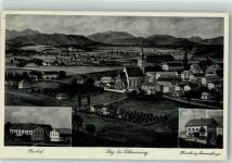 84529 W8261 Tittmoning - Vogelschau Pfarrhof Handlung Remmelberger