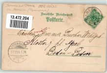 17126 O2032 Jarmen 1899 Lithographie Langestraße Hafen Wilhelmsplatz
