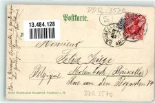 39638 O3570 Gardelegen 1905 Prägedruck Eichenblatt Eicheln Bahnhofstraße