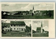 84036 W8300 Götzdorf , Niederbay Gebrauchsspuren Gasthaus v. Jakob Bergmeier Filialkirche Maria Himmelfahrt
