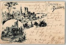 56814 W5591 Beilstein , Mosel 1898 Vorläufer sign. K. Weckerling