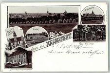 38350 W3330 Helmstedt Lithographie Vorläufer Bad Helmstedt Universität Bahnhof St. Marienberg