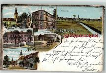 39638 O3570 Gardelegen 1906 - Rathaus Kaiser Wilhelm Denkmal Realschule Kaserne