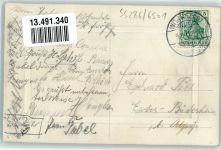 55286 W6501 Wörrstadt 1911 Prägedruck Turnhalle