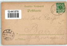 36381 W6490 Elm , Kr Schlüchtern 1897 Lithographie Schloß Ramholz Bahnhof Burg Brandenstein Bahnpost Fulda-Frankfurt