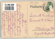 56859 W5584 Alf 1911 Gebrauchsspuren Pension Nollen