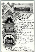 97437 W8728 Haßfurt 1903 - Rathaus Ritterkapelle Hauptaltar