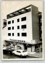 68519 W6806 Viernheim Privatfoto AK Tengelmann Lebensmittelgeschäft Auto Ort handschriftlich