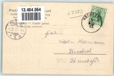 73072 W7076 Rechberg , Württ Prägedruck Burg Hohenrechberg Jagdhund Reh