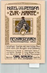 69239 W6918 Neckarsteinach 1900 Nota Hotel Pension Zur Harfe Nota