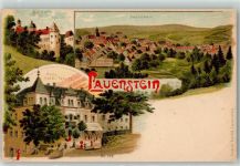 01778 O8246 Lauenstein , Sachs - Burg Lauenstein Hotel Stadt Teplitz
