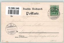09212 O9102 Limbach-Oberfrohna 1901 - Blütenblatt Kgl. Amtsgericht Ludwigsplatz Technikum Johannesplatz