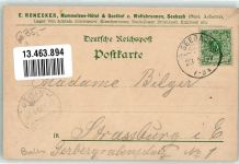 77889 W7596 Seebach , Baden 1899 Lithographie Signalturm-Hornisgrinde Mummelsee Gasthaus Wolfsbrunnen Hirsch