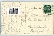 34326 W3509 Wichte - Gasthaus Fink Kirche Bahnpost Kassel Zug 4614
