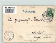 56299 W5405 Kobern 1907 Gebrauchsspuren Hotel Simonis