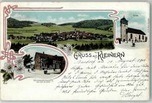 34549 W3593 Kleinern 1901 Gebrauchsspuren Kolonialwaren Blümer Kirche Lithographie
