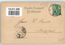 34549 W3593 Kleinern 1901 Gebrauchsspuren Kolonialwaren Blümer Kirche Lithographie