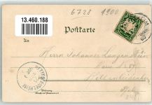 76726 W6728 Germersheim 1900 Lithographie Militär-Lazarett Rheinbrücken Kaserne Zoller Ludwigs-Tor