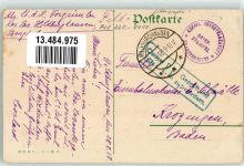 98646 O6110 Hildburghausen 1918 Lithographie Burghof Hotel Rest