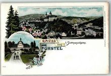 08340 O9430 Schwarzenberg /Erzgeb. Gebrauchsspuren Heimstätte Förstel Lithographie