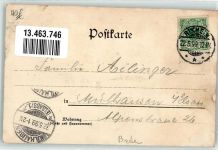 79395 W7844 Neuenburg am Rhein 1899 Lithographie Rathaus Stadtkirche Schiff- u. Eisenbrücke Gasthaus zur Krone