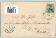 89165 W7905 Dietenheim , Iller 1903 - Kgl. Forstamt Kirchturm St. Martin