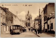 76240 Bonsecours 1915 - la Grand Rue Straßenbahn