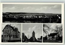 72145 W7401 Hirrlingen , Kr Tübingen - Schulhaus Kirche Schloss