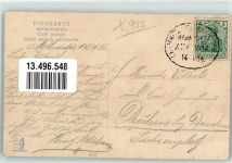 09648 O9250 Mittweida 1914 Gebrauchsspuren Rochlitzerstraße Bahnpost Chemnitz Zug 3117
