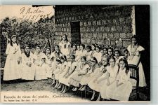 1908 - Escuela de ninas des pueblo Candelaria