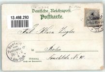 16259 O1310 Bad Freienwalde 1901 Lithographie Baa-See Krieger-Denkmal