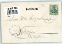 56653 W5471 Maria Laach , Eifel 1903 Lithographie Laacher See Hotel Maria Laach Bahnpoststempel