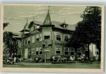 98617 O6100 Meiningen Foto AK Cafe-Conditorei Hofmann Aussenbewirtung Ort handschriftlich
