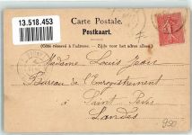 Bon-Secours 1904 - Pferdestraßenbahn Geschäft Kirche La Grand´Rue