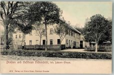 01445 O8122 Radebeul Foto AK Gasthaus-Pension Fichtenbühl Ort lt. Verlag