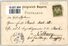 83313 W8227 Siegsdorf , Oberbay 1897 Lithographie Maria-Eck Trachten Hochfellnhaus Gripfelkreuz
