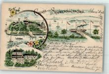 10115 O1186 Schmöckwitz 1897 Lithographie Seglerschlößchen