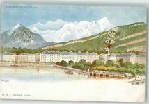 Genève Genf Montblanc Berggesicht